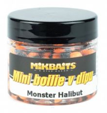 Mini boilie v dipu Mikbaits monster halibut 6-8mm 50ml
