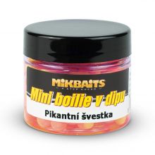 Mini boilie v dipu Mikbaits pikantní švestka 6-8mm 50ml
