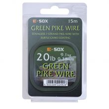 lanko ocelové Drennan Green Pike Wire 15Lb/6,8kg/15m